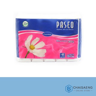 (แพ็ค 10) Paseo Hygienic Soft and Natural Essentials Tissue พาซิโอ้ กระดาษชำระ รุ่นไร้แกน