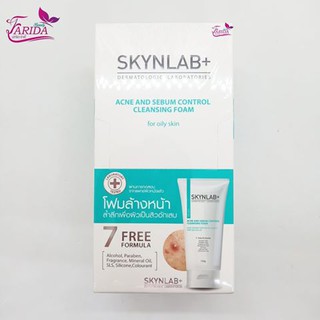 🔥โปรค่าส่ง25บาท🔥 Skynlab Acne And Sebum Control Cleansing Foam 8.g สกินแล็บ โฟมล้างหน้า ครีมซอง เซเว่น
