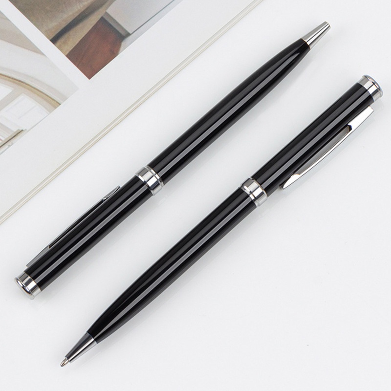 dudu-2x-twist-metal-ball-point-pen-0-5mm-black-barrel-for-school-office-home-business