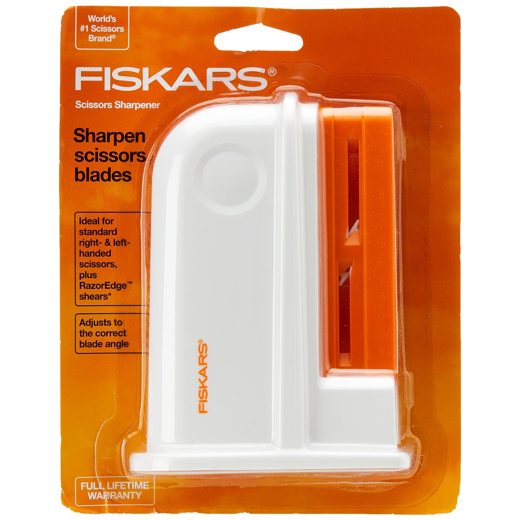 Usa Fiskars เครื่องลับคมกรรไกร แบบคลิป (ลับคมและเรียบขอบใบมีดที่สวมใส่