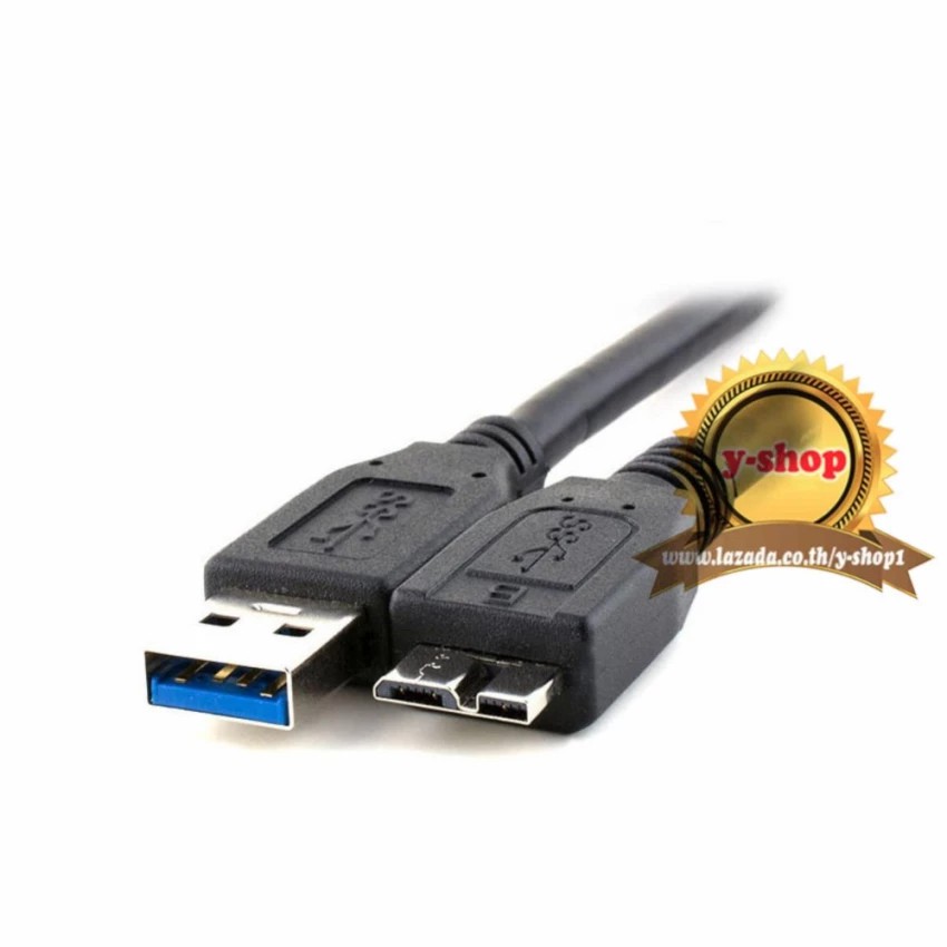 ภาพหน้าปกสินค้าmicro usb 3.0 cable for harddisk 50cm สายใหญ่