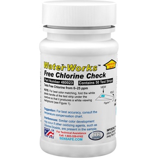 กระดาษวัดคลอรีนอิสระ (0-25 ppm) Free Chlorine Check