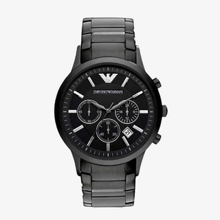 สินค้า EMPORIO ARMANI นาฬิกาข้อมือผู้ชาย รุ่น AR2453 Classic Chronograph Black Dial - Black