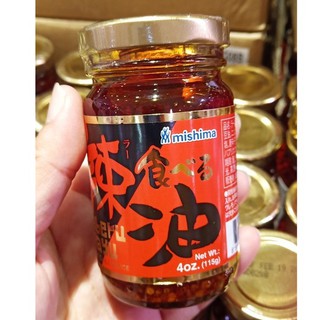 ซอสกระเทียม พริกกรอบในน้ำมันถั่วเหลือง Taberu Rayu | Garlic Chilli sauce ตรา Mishima ขนาด 115 g. ซอสเผ็ดญี่ปุ่น