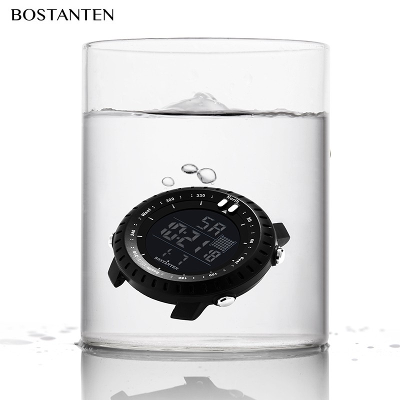 ภาพสินค้านาฬิกาข้อมือ ดิจิทัล กันน้ำ สำหรับผู้ชาย 1 ชิ้น จากร้าน bostanten_watch.th บน Shopee ภาพที่ 2