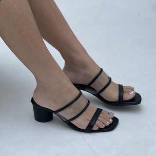 ภาพหน้าปกสินค้า🆘 สินค้า Defect (ลด 45 Code: MARSH007 )  💕Spacial Collection 1💕 รองเท้าส้นสูง ส้นสูง 2 นิ้ว สายใส ใส่สบาย ที่เกี่ยวข้อง