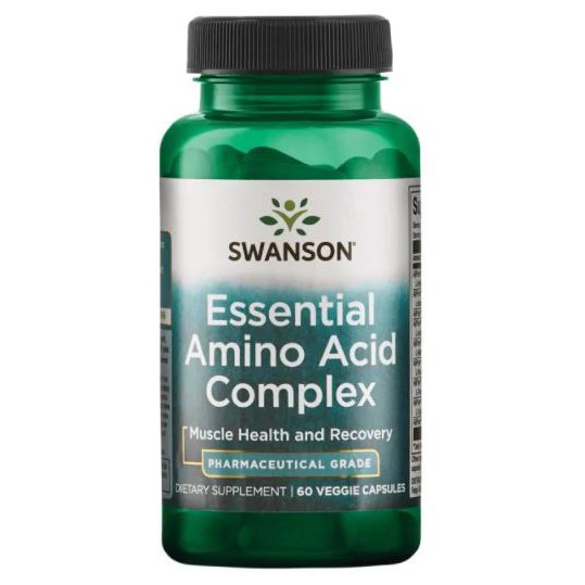 ภาพหน้าปกสินค้า(EXP 01/2024) Swanson Essential Amino Acid Complex 60 capsules กรดอะมิโนจำเป็นต่อร่างกาย 9 ชนิด