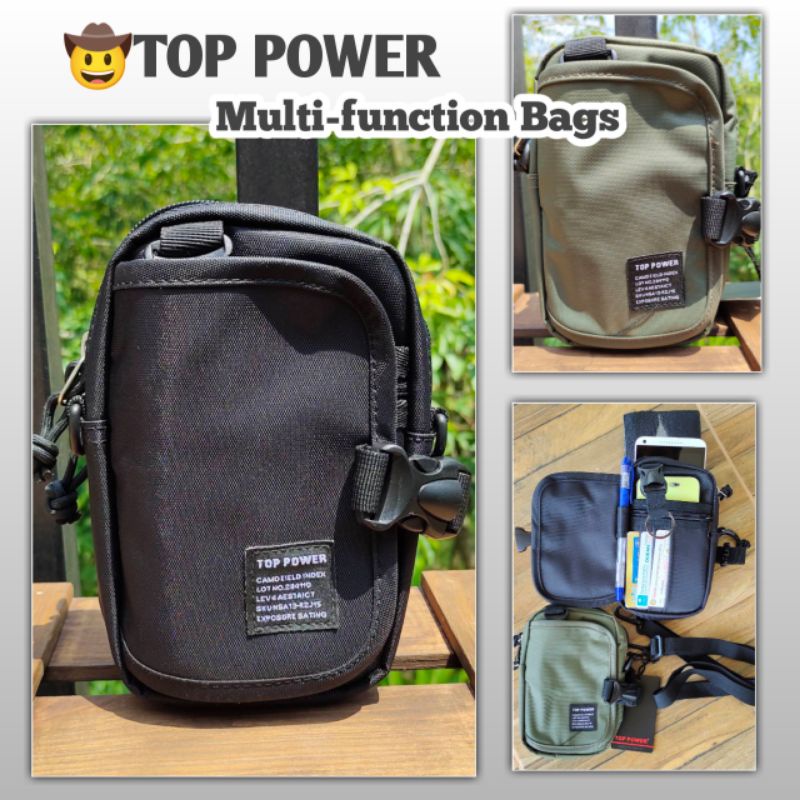 toppower-กระเป๋าเหน็บเอว-กระเป๋าใส่โทรศัพท์-กระเป๋าผ้าอเนกประสงค์