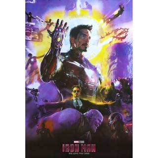 โปสเตอร์ ไอรอนแมน Iron mans Best Moment 2019 POSTER 24”x35” Inch Avengers Endgame Marvel Robert Downey Jr D23