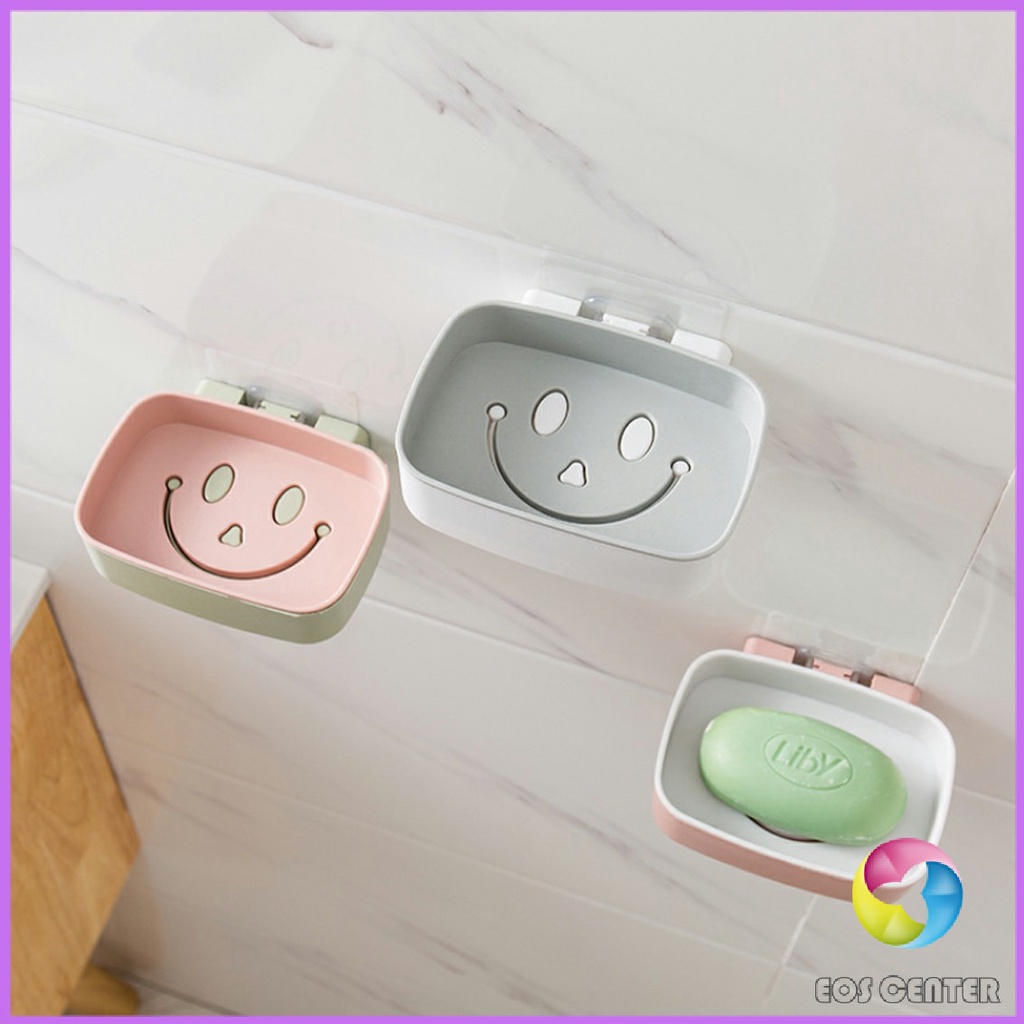 eos-center-กล่องสบู่-หน้ายิ้มติดผนังได้-ไม่ต้องเจาะผนัง-smiley-soap-box