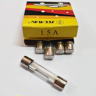 ฟิวส์ ฟิวส์หลอด (5A) (10A) (15A) (20A) (25A) (30A) (40A 50A) ขนาด 6mm. x 31mm. **เลือกขนาดแอมป์ได้เลยคัรบ