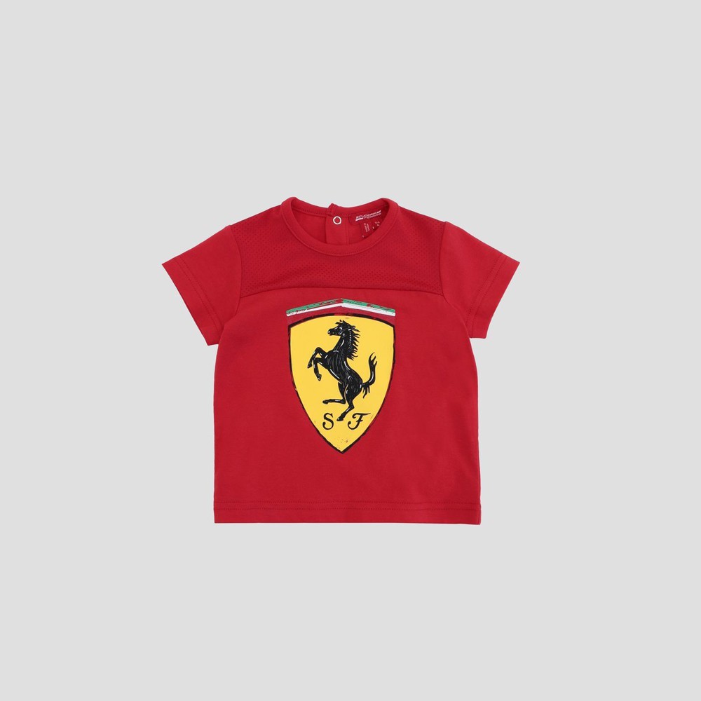 ferrari-เฟอร์รารี่-เสื้อยืดแขนสั้น-รุ่น-infant-boy-big-shield-t-shirt-red-m3-6