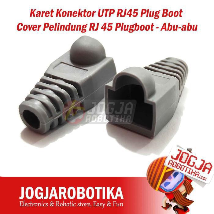 ตัวเชื่อมต่อยาง UTP RJ45 ปลั๊ก Boot Cover Protector RJ 45 PlugbootGrey ...