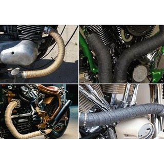 exhaust-wrap-ผ้าพันท่อ-ผ้าพันท่อไอเสีย-ผ้าพันท่อกันความร้อน-ยาว-10-เมตร-สำหรับรถยนต์-และ-มอเตอร์ไซค์