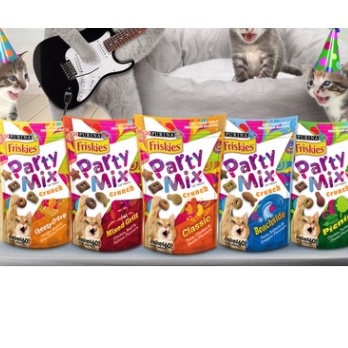 ภาพหน้าปกสินค้าแมวFriskies Party Mix ขนมแมวฟริสกี้ ปาร์ตี้ มิกซ์ 60 กรัม ขนส่ง ตามระบบเลือกให้ จากร้าน autojunjam บน Shopee
