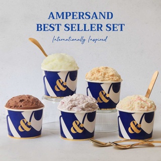 AMPERSAND - Best Seller Set ( เจลสโต้ ขนาด 4oz. จำนวน 5 cup ) ส่งทั่วประเทศ - Ampersand Gelato