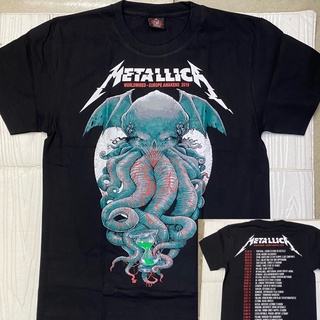 เสื้อวินเทจผญ - เสื้อยืดสําหรับผู้ชาย▥เสื้อยืดสีดํา K.Metallica
