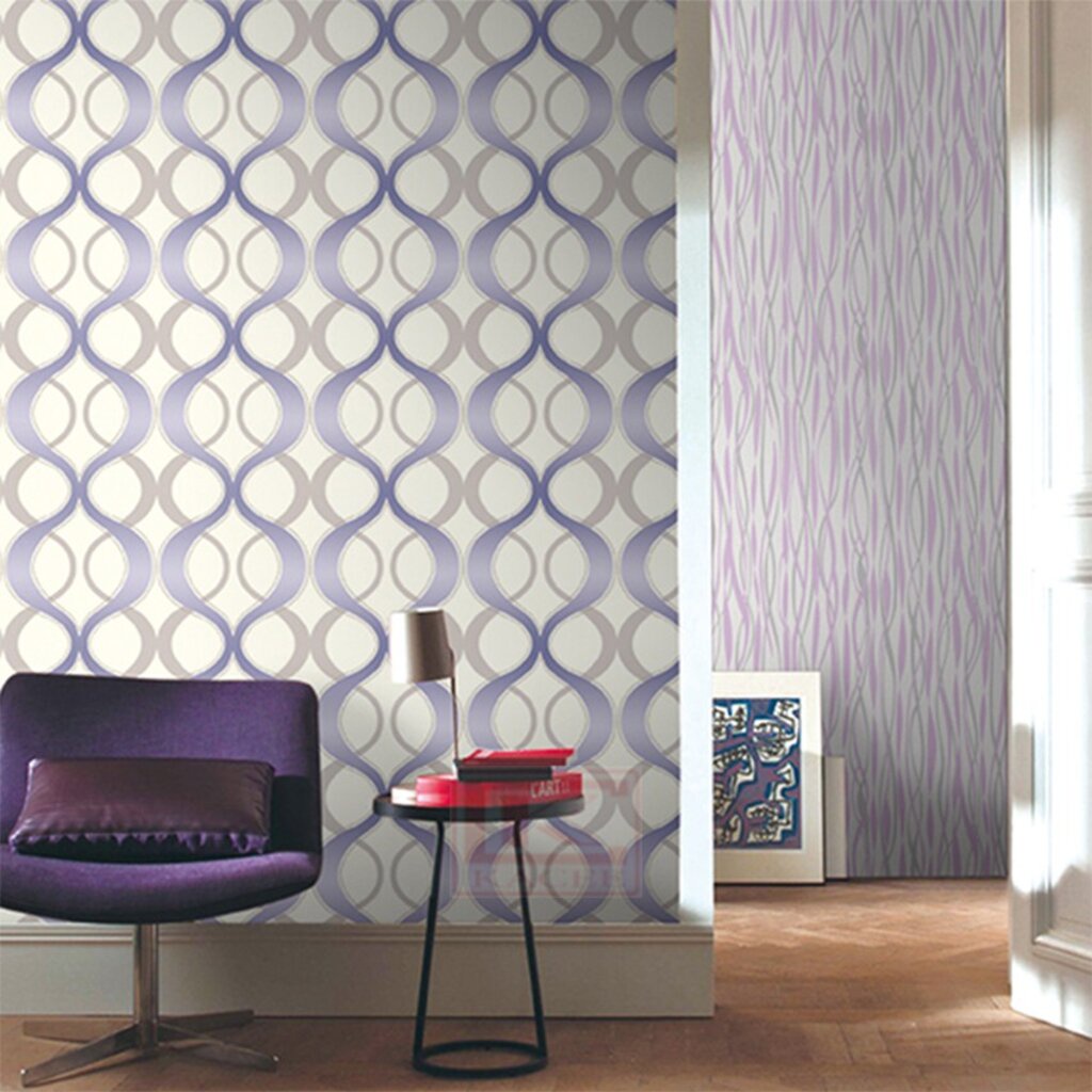 KACEE วอลเปเปอร์ Wallpaper วอลเปเปอร์ผนัง ยาว 10 เมตร ไวนิล หนา ลายเส้น