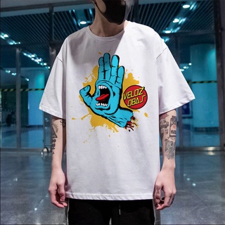 เสื้อยืดโอเวอร์ไซส์[] เสื้อยืดคอกลม ทรงหลวม พิมพ์ลาย ขนาดใหญ่ สไตล์ฮาราจูกุ แฟชั่นสําหรับผู้ชาย และผู้หญิงS-3XL