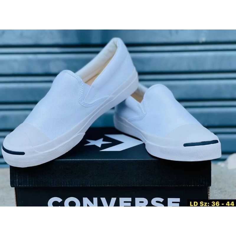 ภาพหน้าปกสินค้ารองเท้า Converse x Beams Jack Purcell Slip On White SALE ใส่ได้ทั้ง ชาย หญิง ส่งฟรี จากร้าน outlet_sneakers_shoes_all บน Shopee