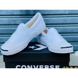 ภาพขนาดย่อของภาพหน้าปกสินค้ารองเท้า Converse x Beams Jack Purcell Slip On White SALE ใส่ได้ทั้ง ชาย หญิง ส่งฟรี จากร้าน outlet_sneakers_shoes_all บน Shopee