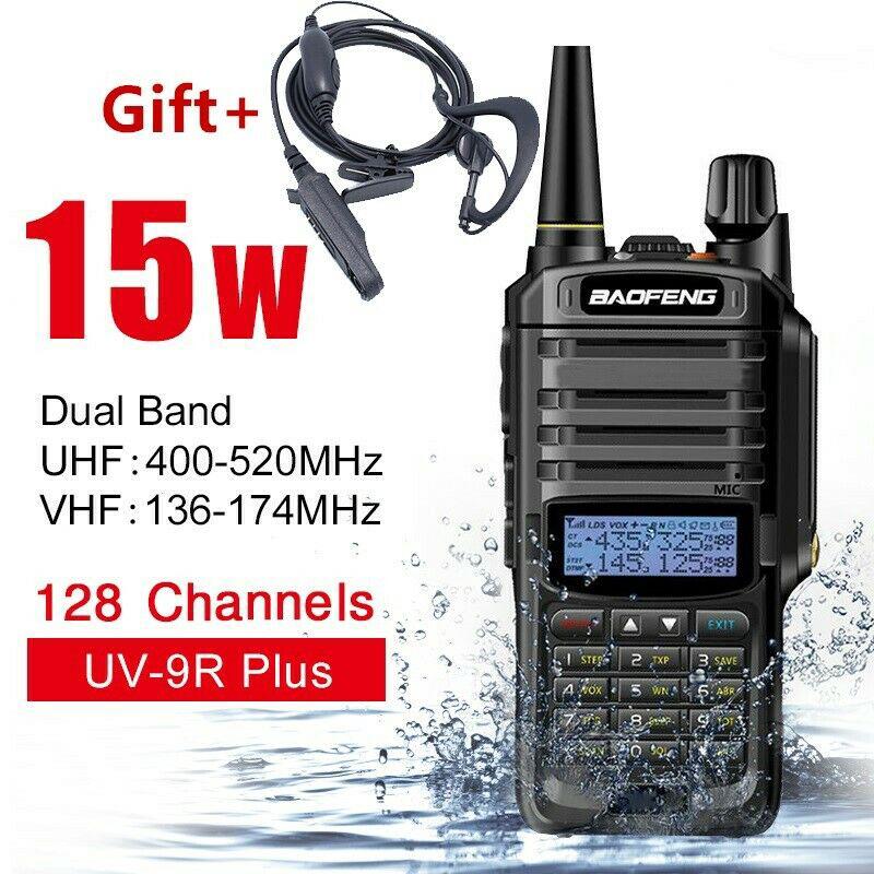 สินค้า Baofeng UV-9R Plus 15W Dualband VHF UHF วิทยุสื่อสาร กันน้ํา แบบมือถือ สองทาง