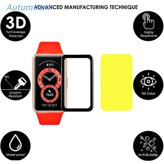 AUTU  2pcs Lot Screen Protector on For Huawei Band 6 NFC Protective film 3D Curved