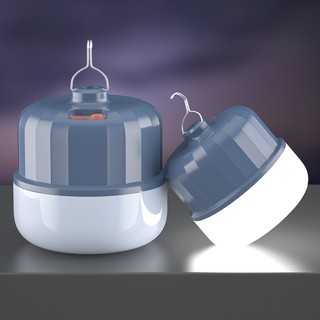 หลอดไฟ LED หลอดไฟพกพา ปรับแสงได้ 5 ระดับ หลอดไฟชาร์จแบตได้ ไฟร้านค้า ไฟตั้งแคมป์ หลอดไฟฉุกเฉิน หลอดไฟ อุปกรณ์แคมป์ปิ้ง
