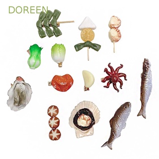Doreen กิ๊บติดผมอาหารจําลอง ไม่ซ้ําใคร สนุก เสียบขนม กิ๊บการ์ตูน ผัก สไตล์เกาหลี ที่คาดผม