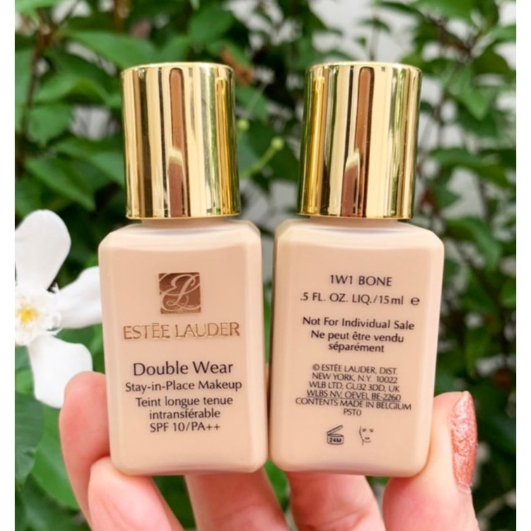 Estee Lauder Double Wear StayinPlace Makeup Teint Longue Tenue Intransferable 15ml. 1W1 Bone