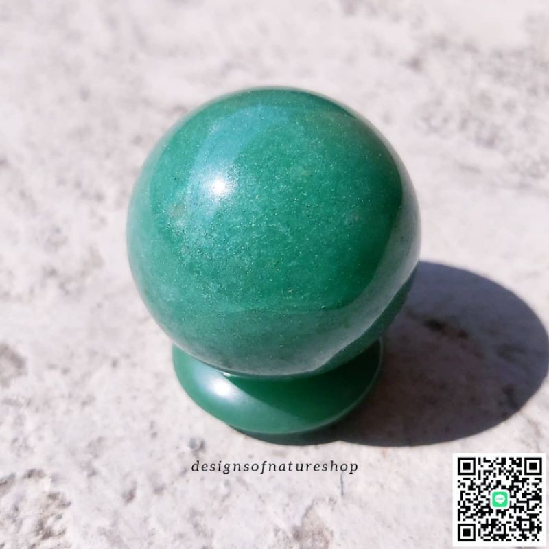 หินกรีนอะเวนจูรีนทรงกลม-green-aventurine