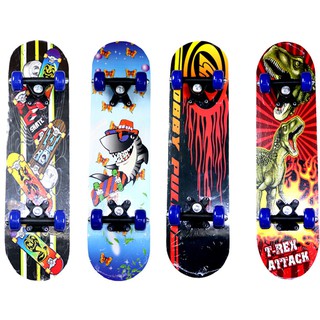 สินค้า at.homemart สเก็ตบอร์ดสำหรับเด็ก skateboard ขนาด 43 ซม. สเก็ตบอร์ด 4 ล้อ (มีลายให้เลือก)