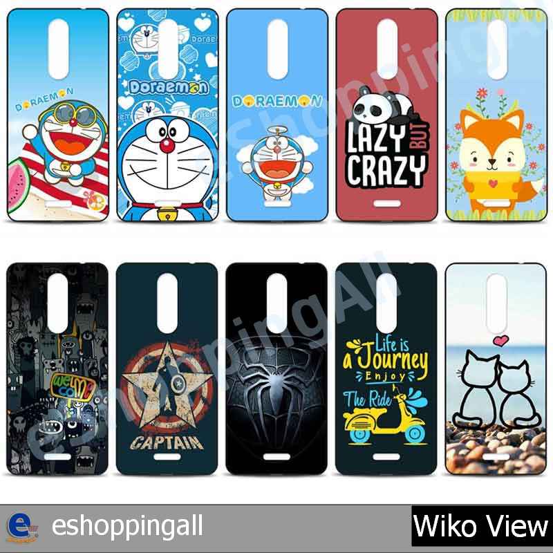 เคส-wiko-view-ชุด-2-เคสมือถือพร้อมส่ง-เคสกรอบยางลายการ์ตูน-กรอบมือถือส่งของในไทย