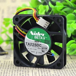 ของแท้ พัดลมระบายความร้อน NIDEC TA2250C R34487-57 6015 DC5V 0.31 A 6 ซม.