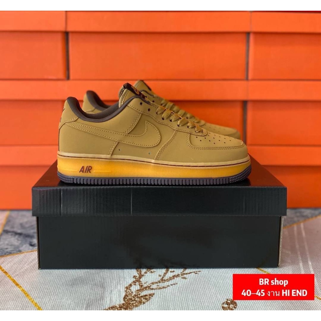 รองเท้า-nike-af1-รองเท้าหนังลำลองแฟชั่นสีน้ำตาล-1-1