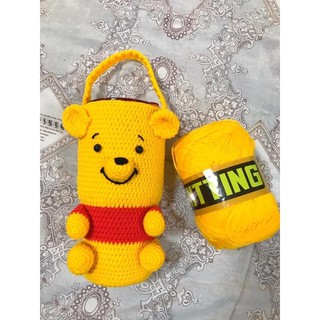 พร้อมส่ง! ถุงหิ้วแก้ว / ปลอกสวมแก้วเยติ ขนาด 30oz. ลายPooh