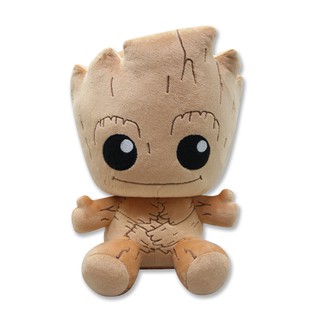 DISNEY MARVEL ตุ๊กตา BABY GROOT เบบี้กรู๊ท ขนาด 7 10 นิ้ว นั่ง (สินค้าลิขสิทธิ์แท้ จากโรงงานผู้ผลิต)