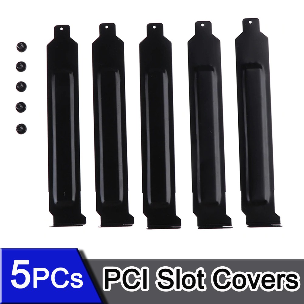 แผ่นเหล็กปิดหลัง-case-5pcs-lot-black-hard-steel-pci-slot-cover-bracket-w-screws-full-profile-expansion-dust-filter-bl