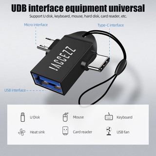 Accezz อะแดปเตอร์แปลงข้อมูล USB C OTG สําหรับ Realme Xiaomi Type C เป็น USB3.0