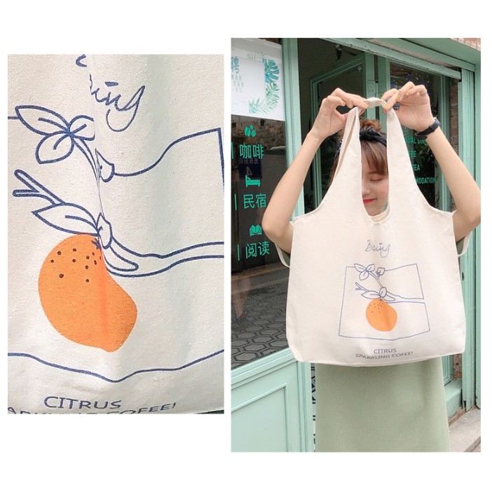 กระเป๋าผ้า-peach-amp-orange