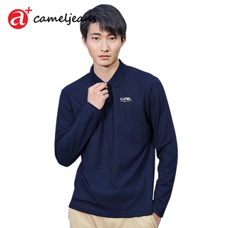 Cameljeans เสื้อโปโลแขนยาวสีพื้นลําลองชาย