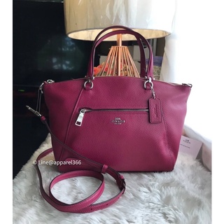 COACH PRAIRIE SATCHEL #F79997 สี Dark Fuchsia พัดหนังรุ่นใหม่