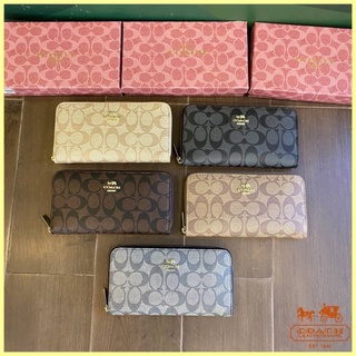 กระเป๋าCoach ซิบรอบพร้อมกล่อง