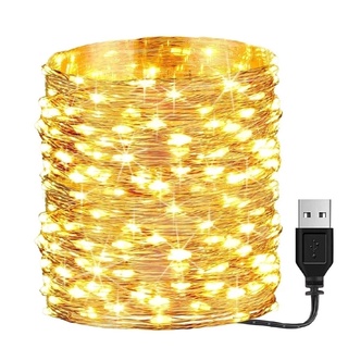 ภาพขนาดย่อของสินค้าFairy Lights USB Remote Dimmable Waterproof Firefly Twinkle String Lights for Bedroom Outdoor Party Wedding Decor