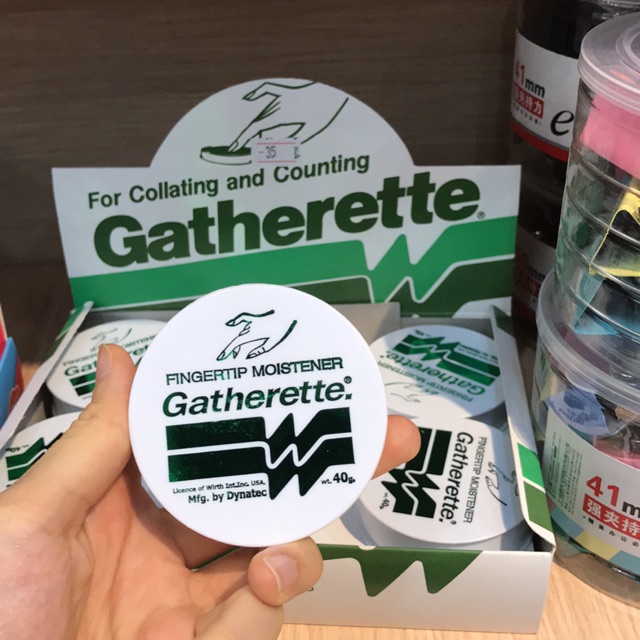 ครีมนับแบงค์ ขี้ผึ้งนับแบงค์ นับกระดาษ Gatherette 40g. | Shopee Thailand
