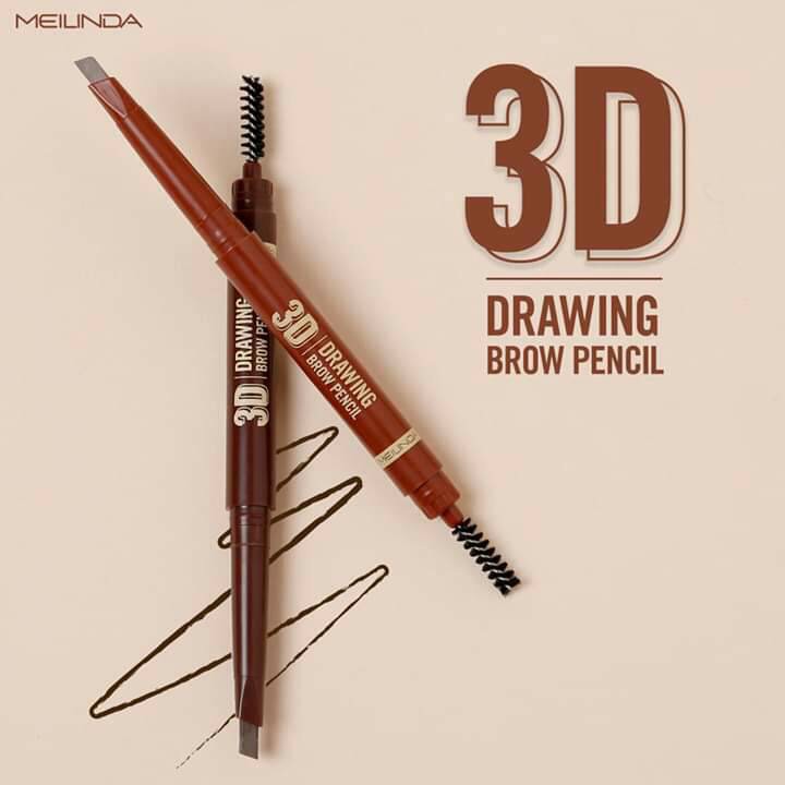 ถูก-ของแท้-mei-linda-3d-drawing-brow-pencil-mc3090-meilinda-เมลินดา-ดินสอเขียนคิ้ว-ทรีดี