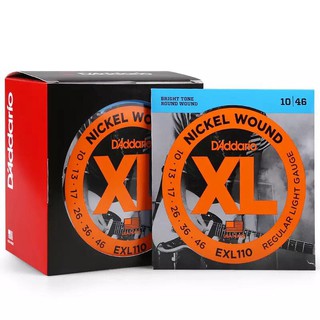 ราคาและรีวิวalmusic สายกีต้าร์ exl110 อุปกรณ์เสริม 10-46 แผลนิกเกิลประโยชน์