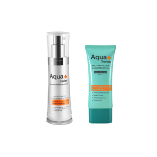 [ 4.4 ซื้อ 1 ฟรี 1 ] AquaPlus Radiance-Intensive Essence & Multi-Protection Sunscreen SPF50+/PA++++ เอสเซนส์และกันแดด