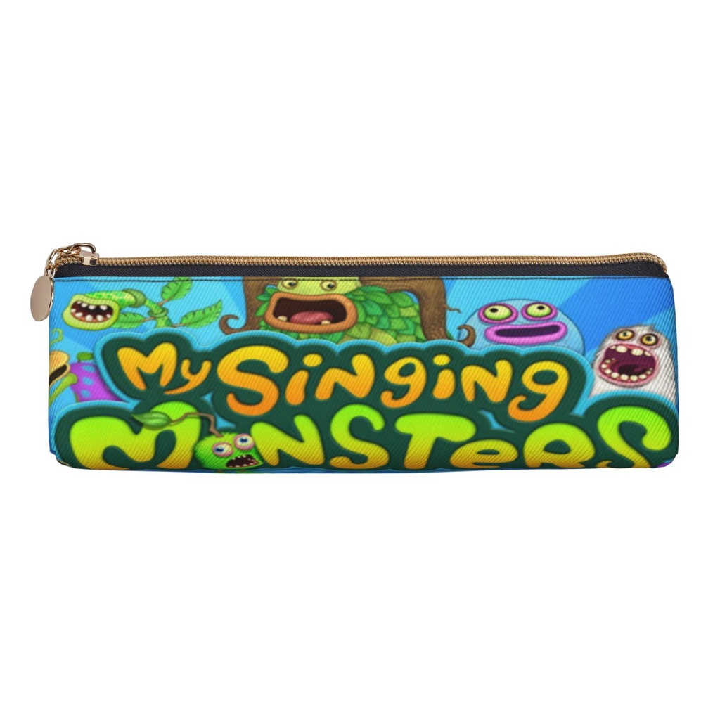 ภาพหน้าปกสินค้ากระเป๋าเครื่องสําอาง กระเป๋าดินสอหนัง ลาย My Singing Monsters แฟชั่น สําหรับนักเรียน สํานักงาน โรงเรียน จากร้าน changxiao11.th บน Shopee