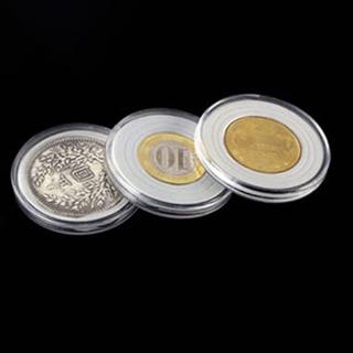 สินค้า เหรียญแคปซูลพลาสติกใส 10 ชิ้น/ชุดสําหรับ ntag 215 rfid 25 มม.
